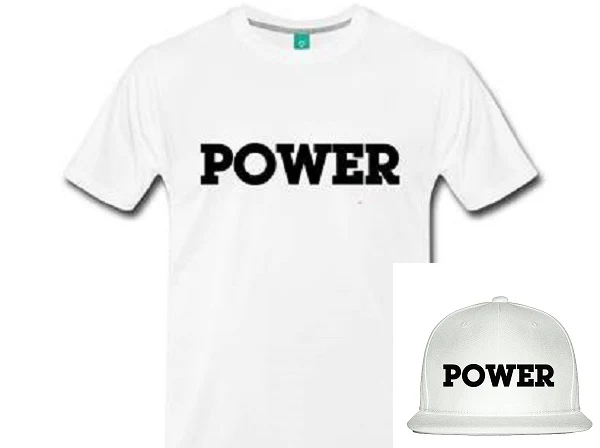 "POWER" Tee/Hat Bundle - Image 2