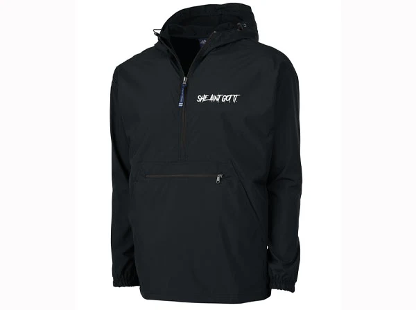 "SHE AIN'T GOT IT" Embroidered Rain Jackets